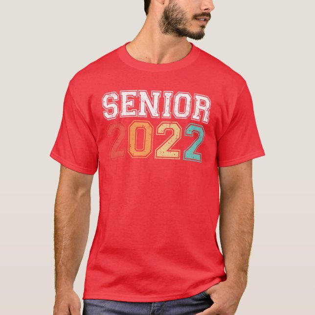 Camiseta Senior 2022 Graduation Retro Vintage friends (Anverso)