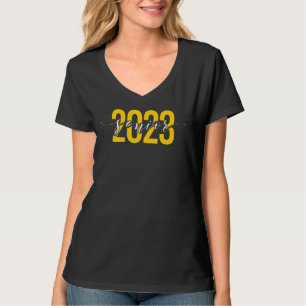 Camiseta Senior 2023 Amarillo Sobre Negro