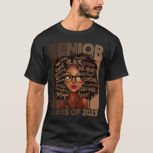 Camiseta Senior 2023 Clase BLM Afro Melanin Orgullo African