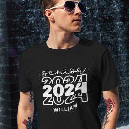 Camiseta Senior 2024 con nombre de graduado