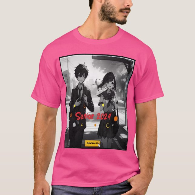 Camiseta Senior 2024 Counterfeit Anime Aesthetic girl (Anverso)