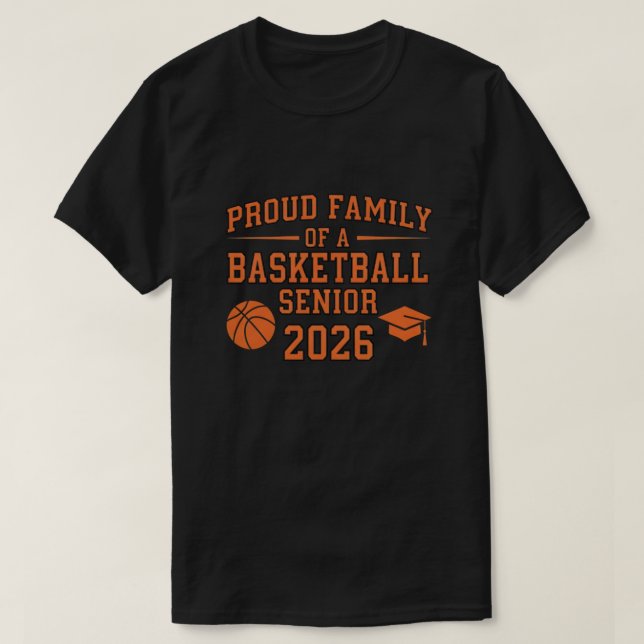 Camiseta Senior 2026 Basketball Player Class of 2026 Grad  (Diseño del anverso)