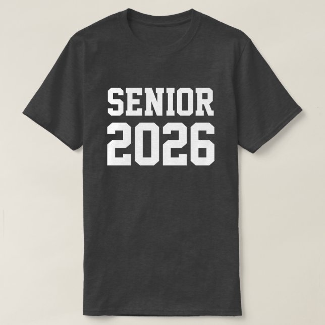 Camiseta Senior 2026 Graduation (Diseño del anverso)