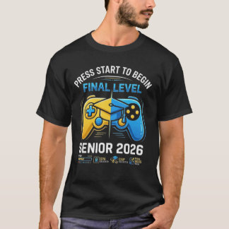 Camiseta Senior 2026 Graduation-  Gamer Grad 2026 
