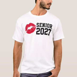 Camiseta Senior 2027 Bésame a Mi Clase Adiós Clase de 2027