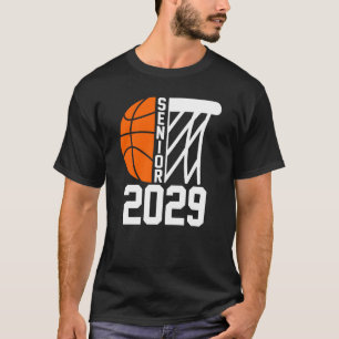 Camiseta Senior 2029 Class of 2029 Graduation Basketball Pl
