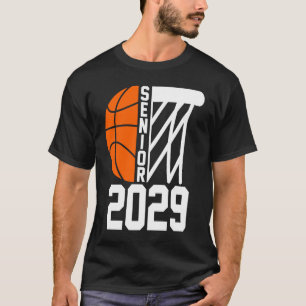 Camiseta Senior 2029 Class of 2029 Graduation Basketball Pl