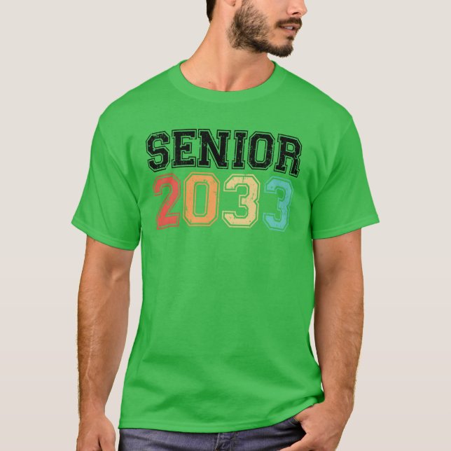 Camiseta Senior 2033 Retro Vintage funny (Anverso)