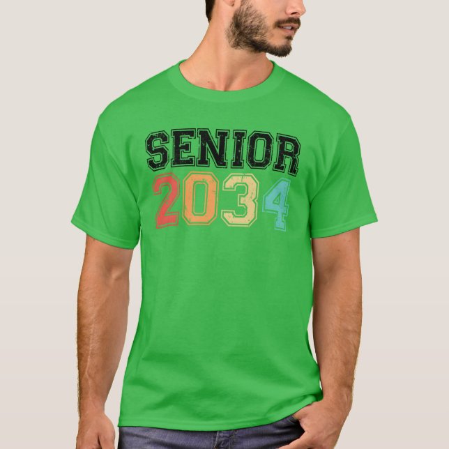 Camiseta Senior 2034 Retro Vintage family (Anverso)