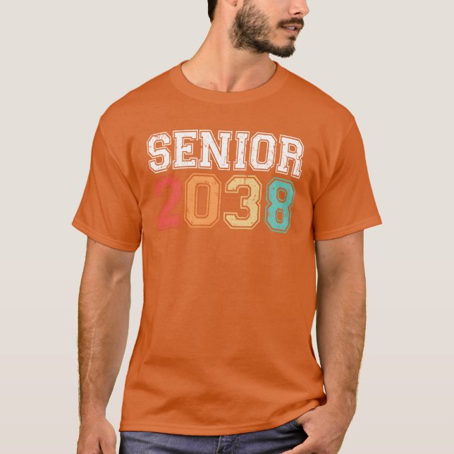 Camiseta Senior 2038 Graduation Retro Vintage friends (Anverso)