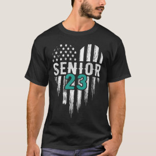 Camiseta Senior 23 2023 Graduado Bandera Americana H