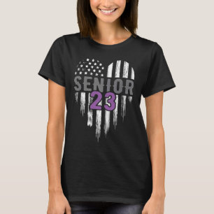 Camiseta Senior 23 2023 Graduado Bandera Americana H
