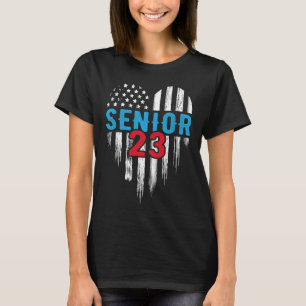 Camiseta Senior 23 2023 Graduado Bandera Americana H