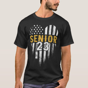 Camiseta Senior 23 2023 Graduado Bandera Americana H