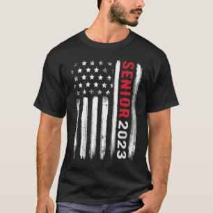 Camiseta Senior 23 2023 Graduado Bandera Americana U