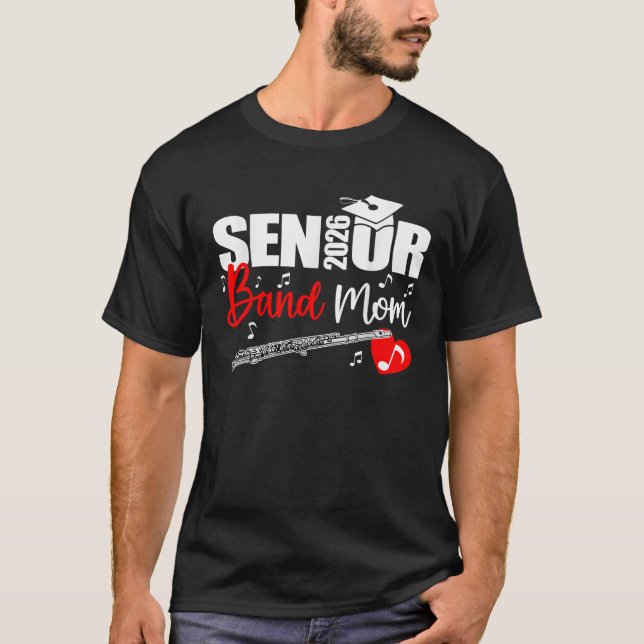 Camiseta Senior Band Mom 2026 Marching Band Class of 2026 F (Anverso)