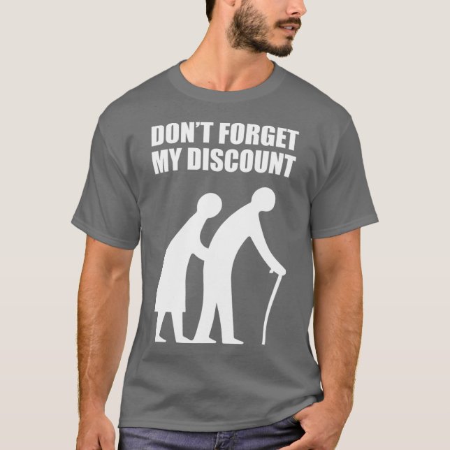 Camiseta Senior Citizen Discount Elderly Old People Funny (Anverso)