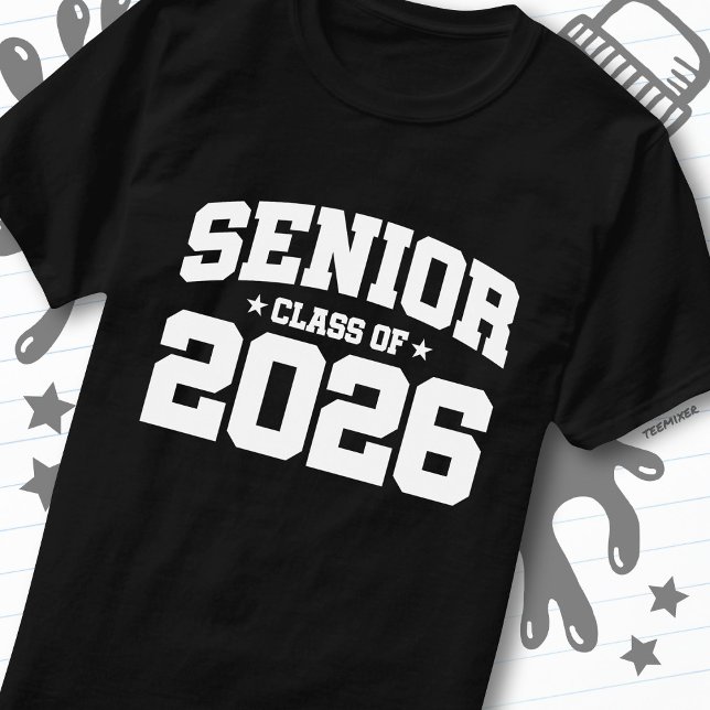 Camiseta Senior Class of 2026 Varsity Graduation Quote (Subido por el creador)
