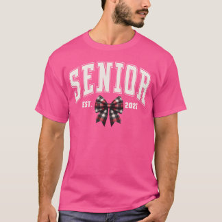 Camiseta Senior Est 2025 Clase de 2025 Cuadros Senior 2025