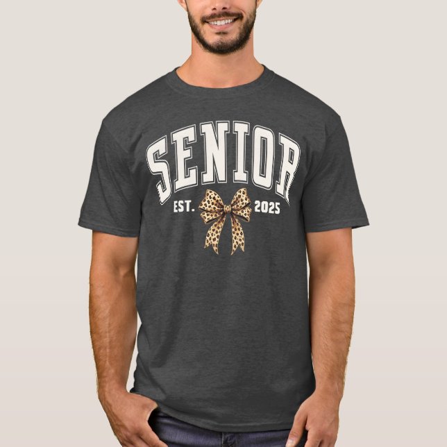 Camiseta Senior Est 2025 Class of 2025 Leopard Senior 2025  (Anverso)