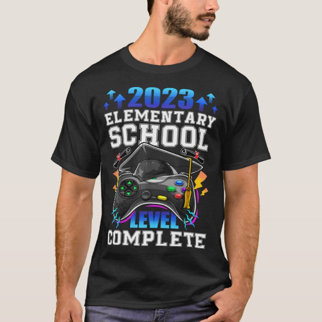 Camiseta Senior Gamer 2023 Elementary School Level Complete (Anverso)