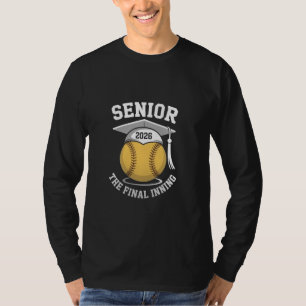 Camiseta Senior La Graduación Final Inning 2026 De Softball