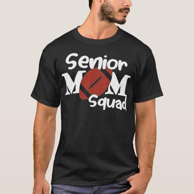 Camiseta Senior mom squad design for football animal africa (Anverso)