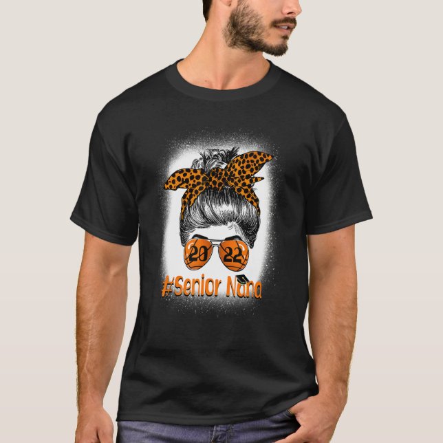 Camiseta Senior Nana 2022 Basketball Senior Leopard Messy B (Anverso)