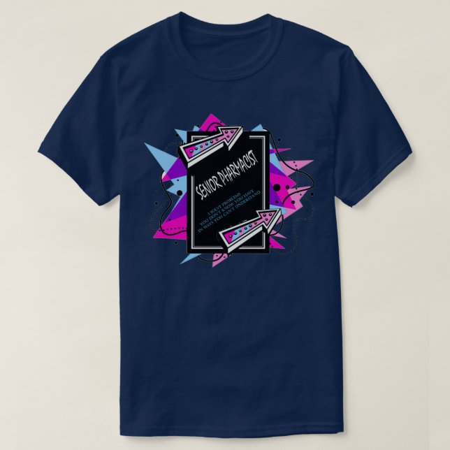 Camiseta SENIOR PHARMACIST best design 1 (Diseño del anverso)