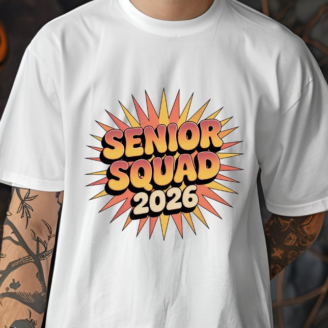 Camiseta Senior Squad 2026 Retro Graduation Class of 2026 (Subido por el creador)