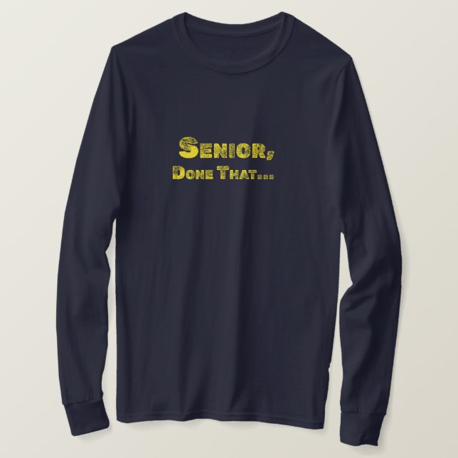 Camiseta Senior, Tee divertido (Anverso del diseño)