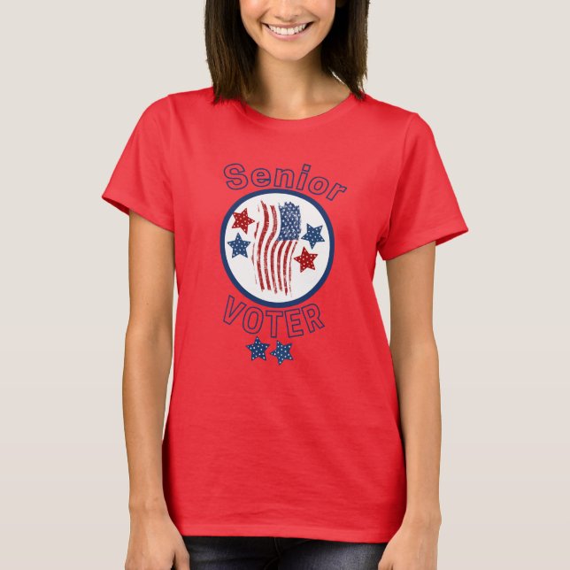 Camiseta Senior Voter USA (Anverso)