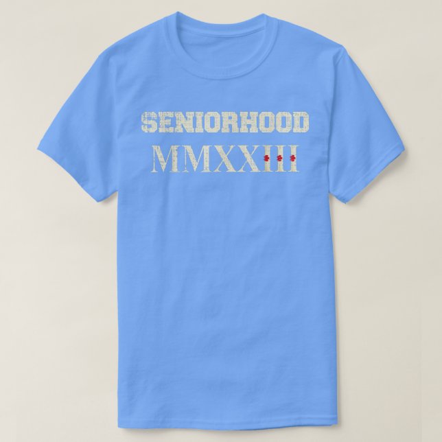 Camiseta Seniorhood 2023 Número romano antiguo Nosta (Diseño del anverso)