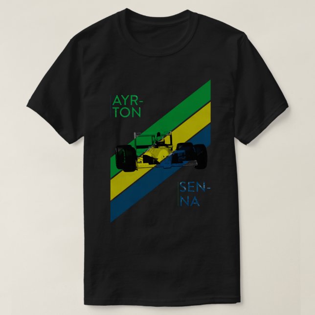 Camiseta Senna F1 Vintage (Diseño del anverso)