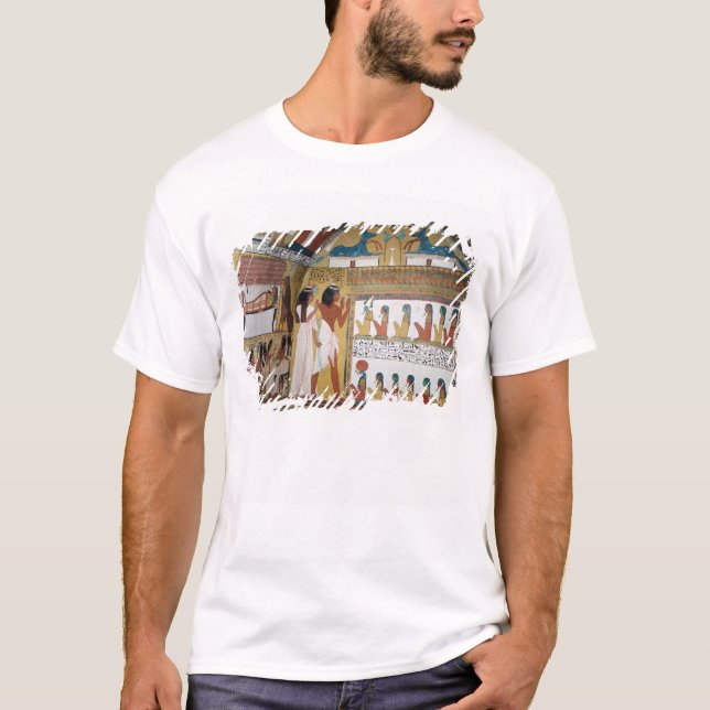 Camiseta Sennedjem y el su hacer frente de la esposa (Anverso)