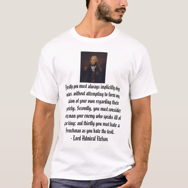 Camiseta Señor almirante Nelson (Anverso)