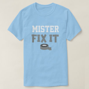 Camiseta Señor Arreglalotodo Cinta Adhesiva Tema Divertido