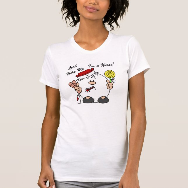 Camiseta Señor Ayúdame Soy enfermera (Anverso)