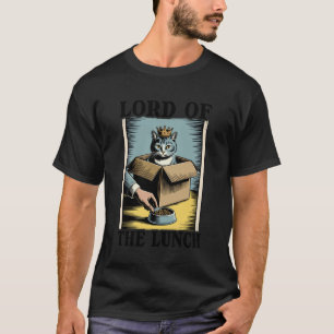 Camiseta Señor De La Gata Amante Del Almuerzo Gato En Caja