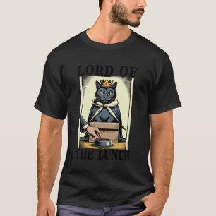 Camiseta Señor De La Gata Amante Del Almuerzo Gato En Caja