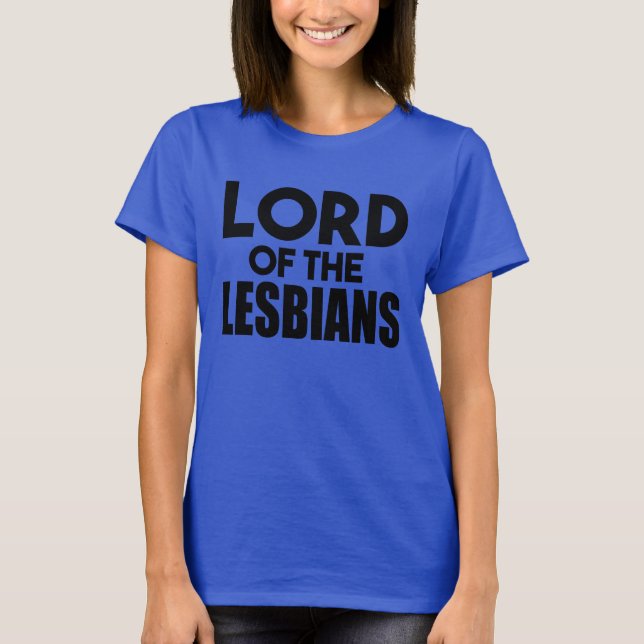 Camiseta Señor de las lesbianas divertidas (Anverso)