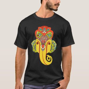 Camiseta Señor Ganesha Elefante Hermoso Indio Colorido St