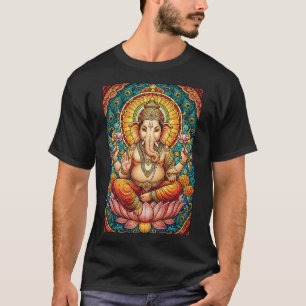 Camiseta Señor Ganesha Vidrio Teñido Dios Hindú Hinduismo