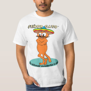 Camiseta Señor Gato™ El Debonair Moustachio Gato!