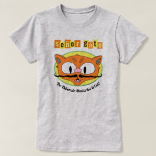 Camiseta ¡Señor Gato™ El Gato De Mustaquio De Debonair!