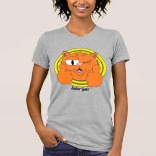 Camiseta Señor Gato™ Gato de Dibujos Animados Adorable Guiñ