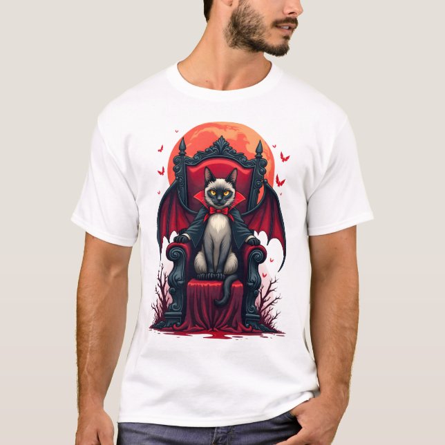 Camiseta Señor Gato Vampiro (Anverso)