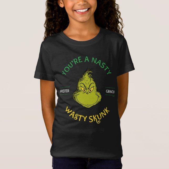 Camiseta Señor Grinch | Eres un Zorrillo Asqueroso (Anverso)