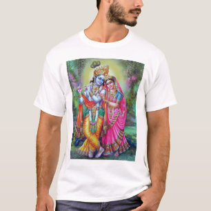 Camiseta Señor Krishna y Radha