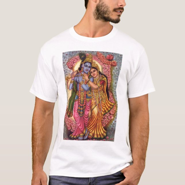 Camiseta Señor Krishna y Radha (Anverso)